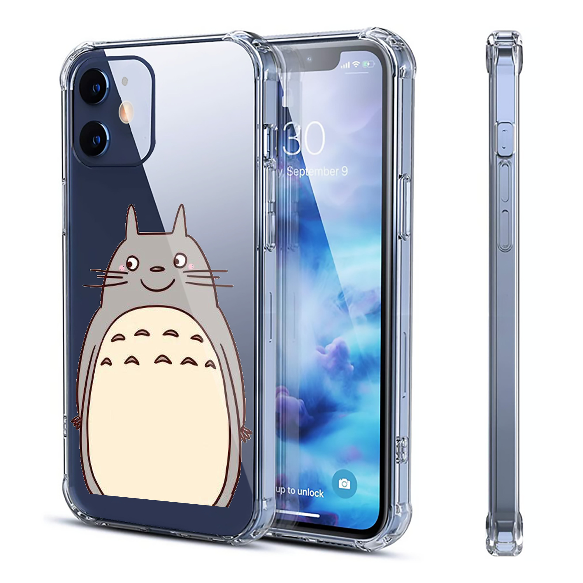 （画像用） となりのトトロ 草壁メイ 草壁サツキ My Neighbor Totoro Satsuki Kusakabe Mei Kusakabe 【iPhone 12シリーズ対応】透明スマホケース（クリアソフトケース）